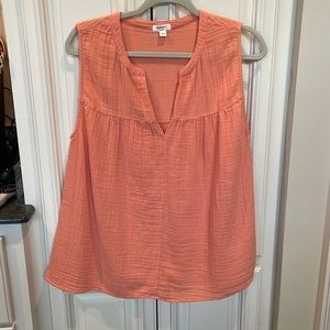 Cute summer top, Dylan brand, never worn. Pretty coral color, Medium.